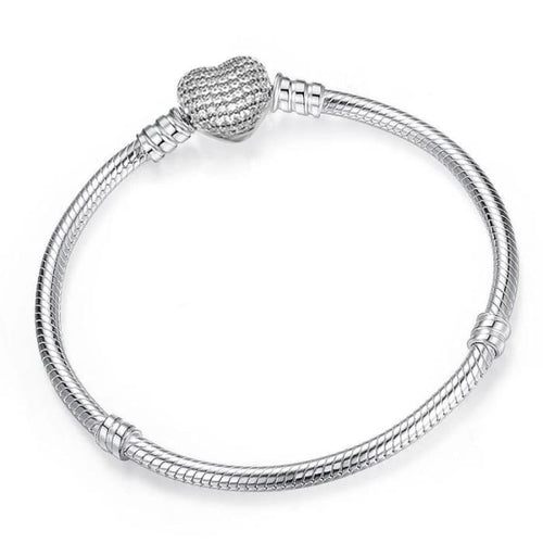 Textured Metallic Heart or Cube Bracelet for Women