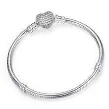 Load image into Gallery viewer, Textured Metallic Heart or Cube Bracelet for Women - E / 17cm
