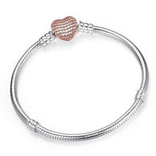 Load image into Gallery viewer, Textured Metallic Heart or Cube Bracelet for Women - F / 17cm
