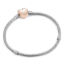 Load image into Gallery viewer, Textured Metallic Heart or Cube Bracelet for Women - J / 17cm