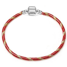 Load image into Gallery viewer, Textured Metallic Heart or Cube Bracelet for Women - P / 21cm