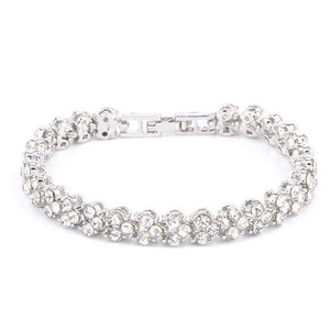 Silver and Rose Gold Slim Bracelet For Women - Silver