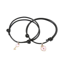 Load image into Gallery viewer, Ultra-slim Lovers Couple Key and Heart Bracelet for Men and Women