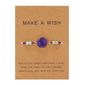 Ultra-slim Lucky Stone Wish Bracelet for Women - 7