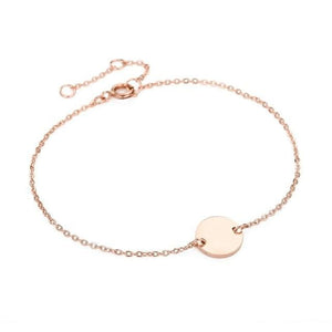 Ultra-thin Steel Silver Gold Rose Gold Womens Bracelet - B