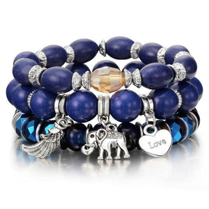Vintage Crystal Bracelet Set for Women - G