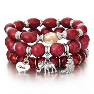 Vintage Crystal Bracelet Set for Women - I